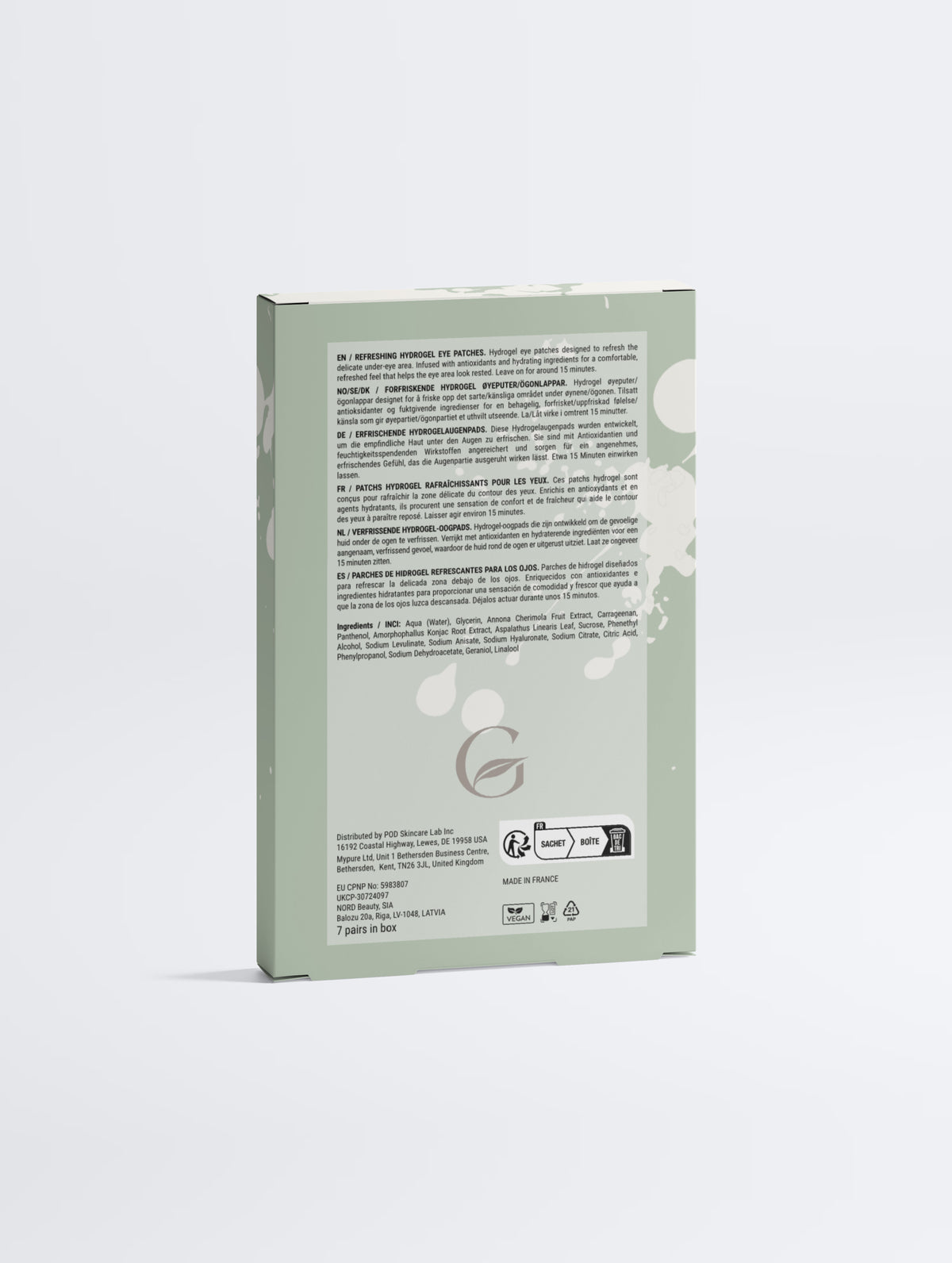 Patchs yeux défatigants — 7 paires