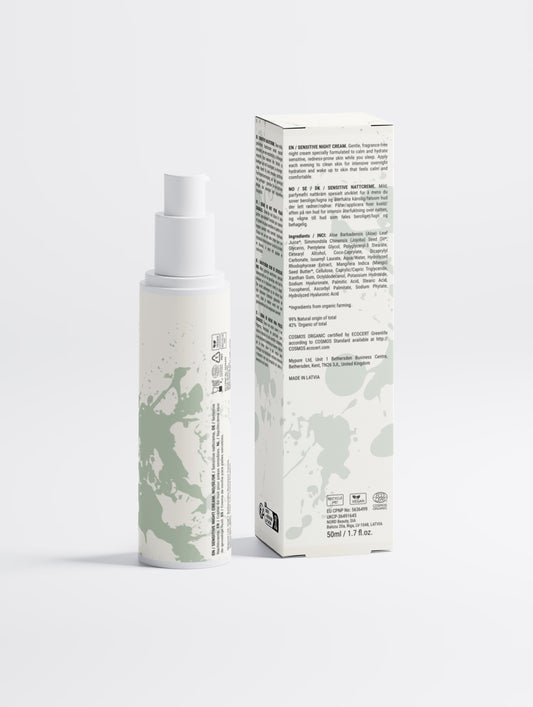 Crème de nuit peaux sensibles — sans parfum