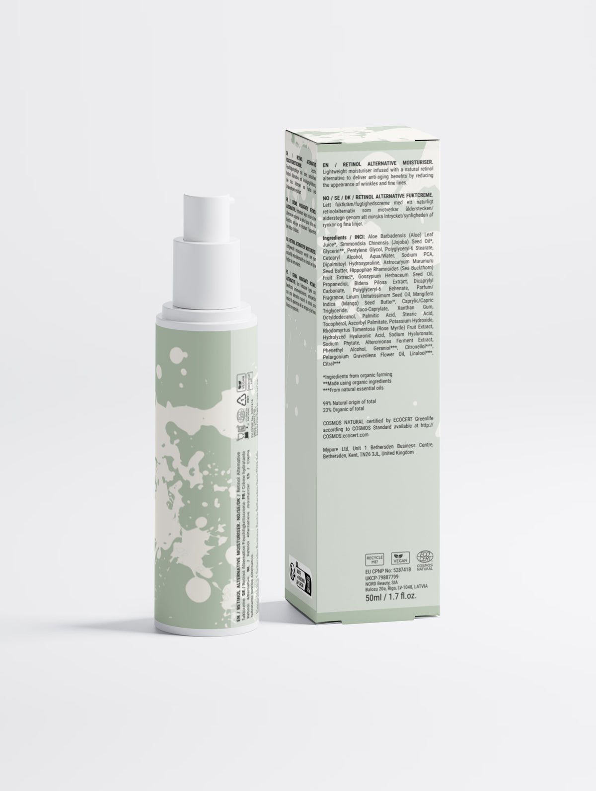 Crème visage hydratante au Bidens pilosa