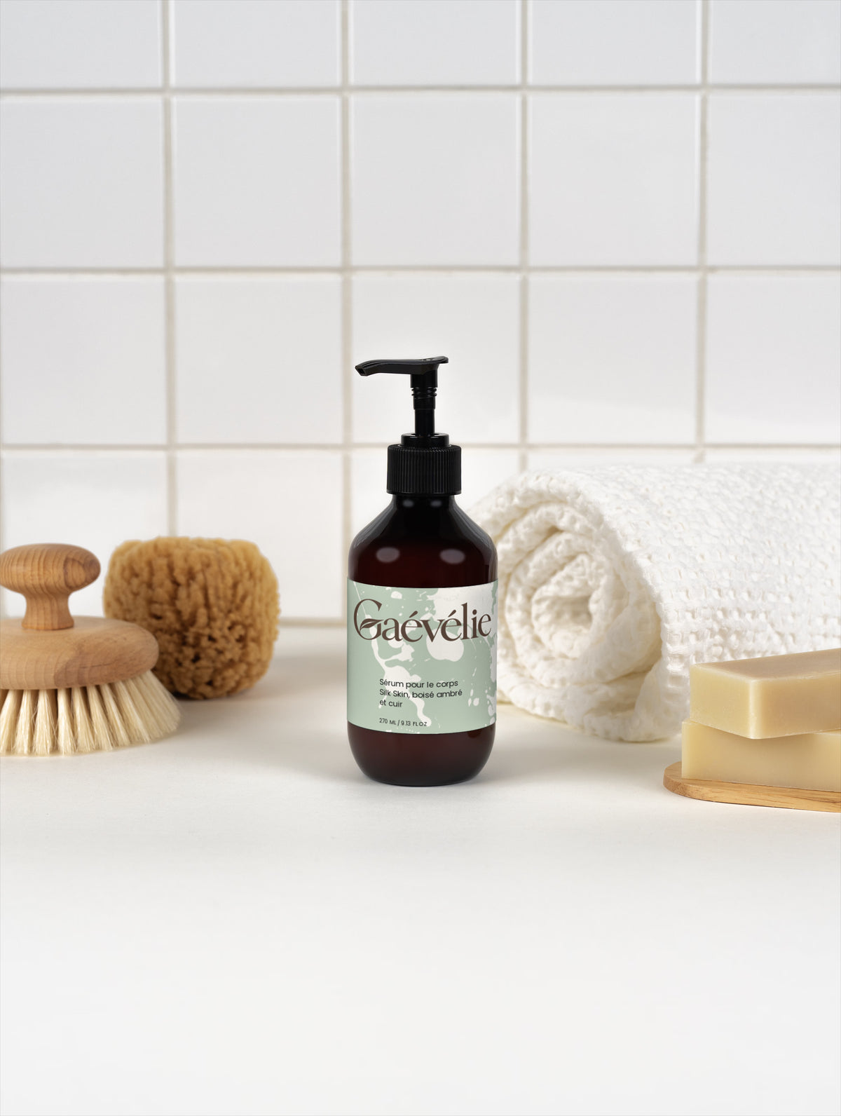 Sérum corps hydratant — Ambre boisé & cuir