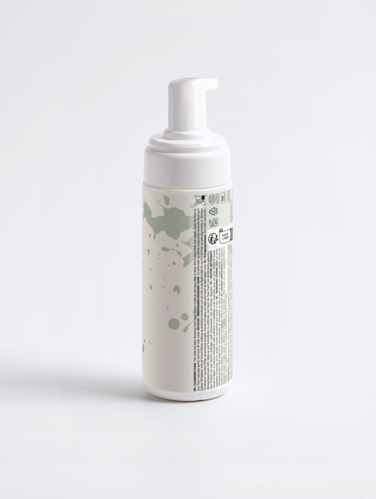 Mousse nettoyante visage à la rose & camomille